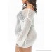 YONYWA Women Swimsuit Cover Ups Plus Size Off The Shoulder Crochet Hollow Out Coverups Beach Dress White B07PNN1FRX
